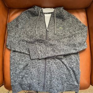 Lacoste Gray Zip-Up Hoodie
